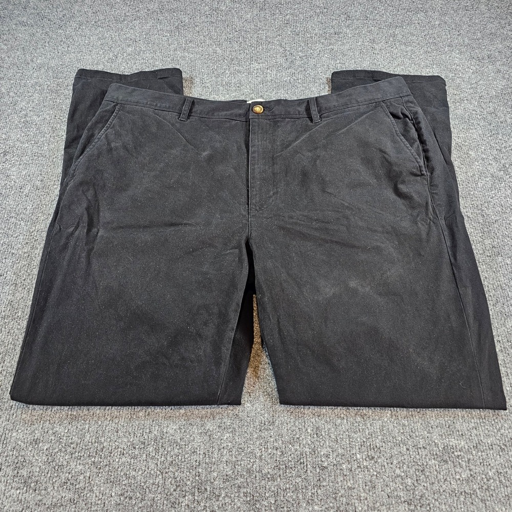 Mott & Bow The Twill Chinos Mens 40x31 (40x32 Tag) Black Straight Leg Work Pants
